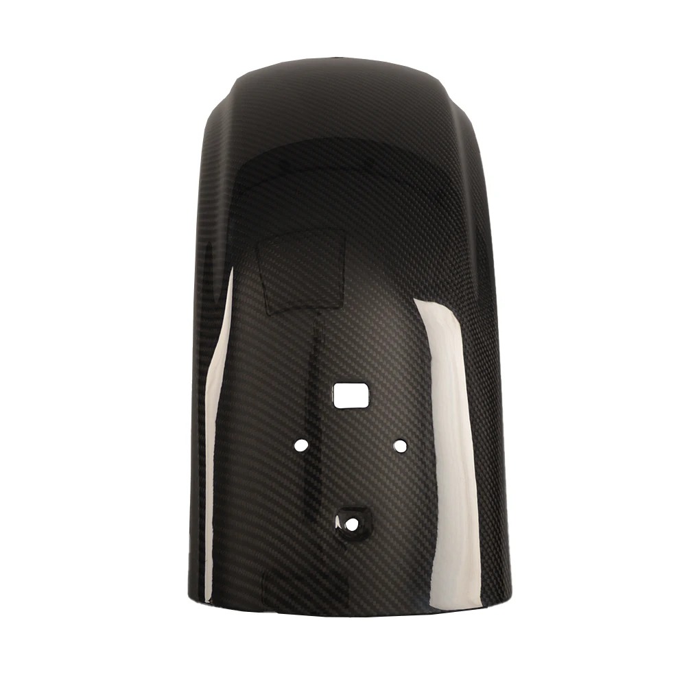 Custom World Motorcycle 3K Carbon Fiber Rear Fender Pre-Drilled Mounting Holes for Touring 23.5-25